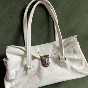 Prada White Leather Bag